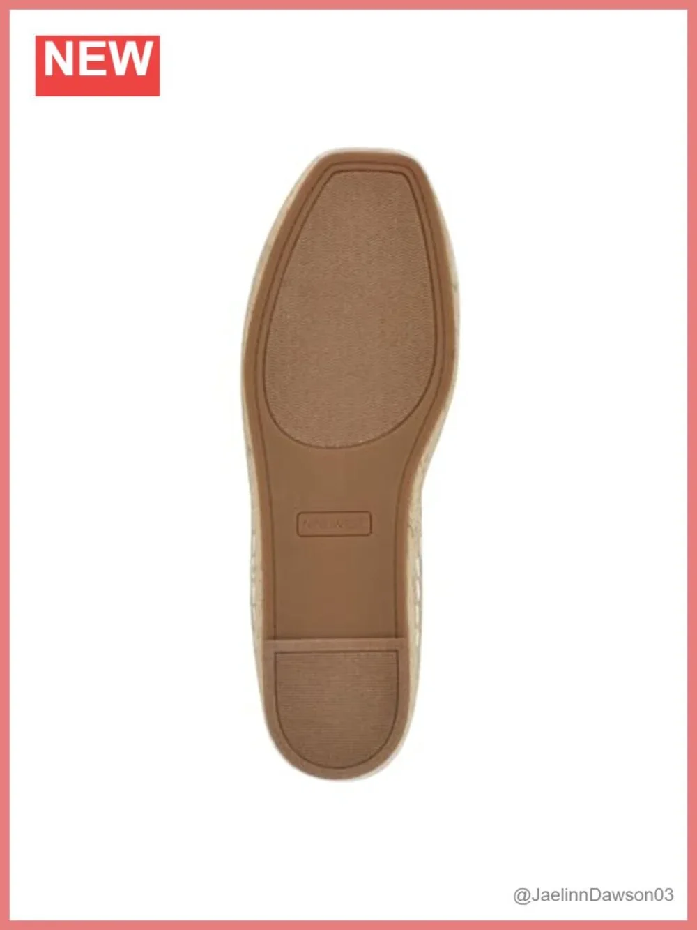 Nine West Rorie Espadrilles Slip-On Square Toe Faux Leather Woven Flats